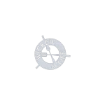 Circular trivet made from 1/8-inch aluminum with 'Wicked Scoff' phrase cut out. Central design features a fork and spoon crossing. The trivet is displayed on a black background, showcasing its intricate laser-cut detailing and sturdy construction.